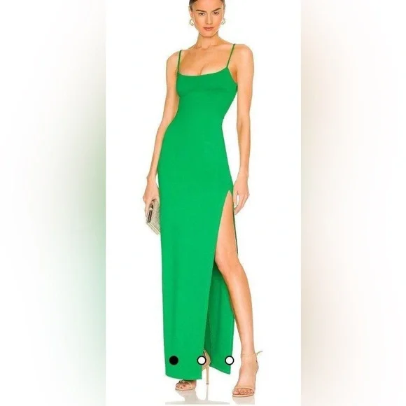 Lovers + Friends Karma Maxi Dress in Kelly Green NWT - Picture 3 of 9